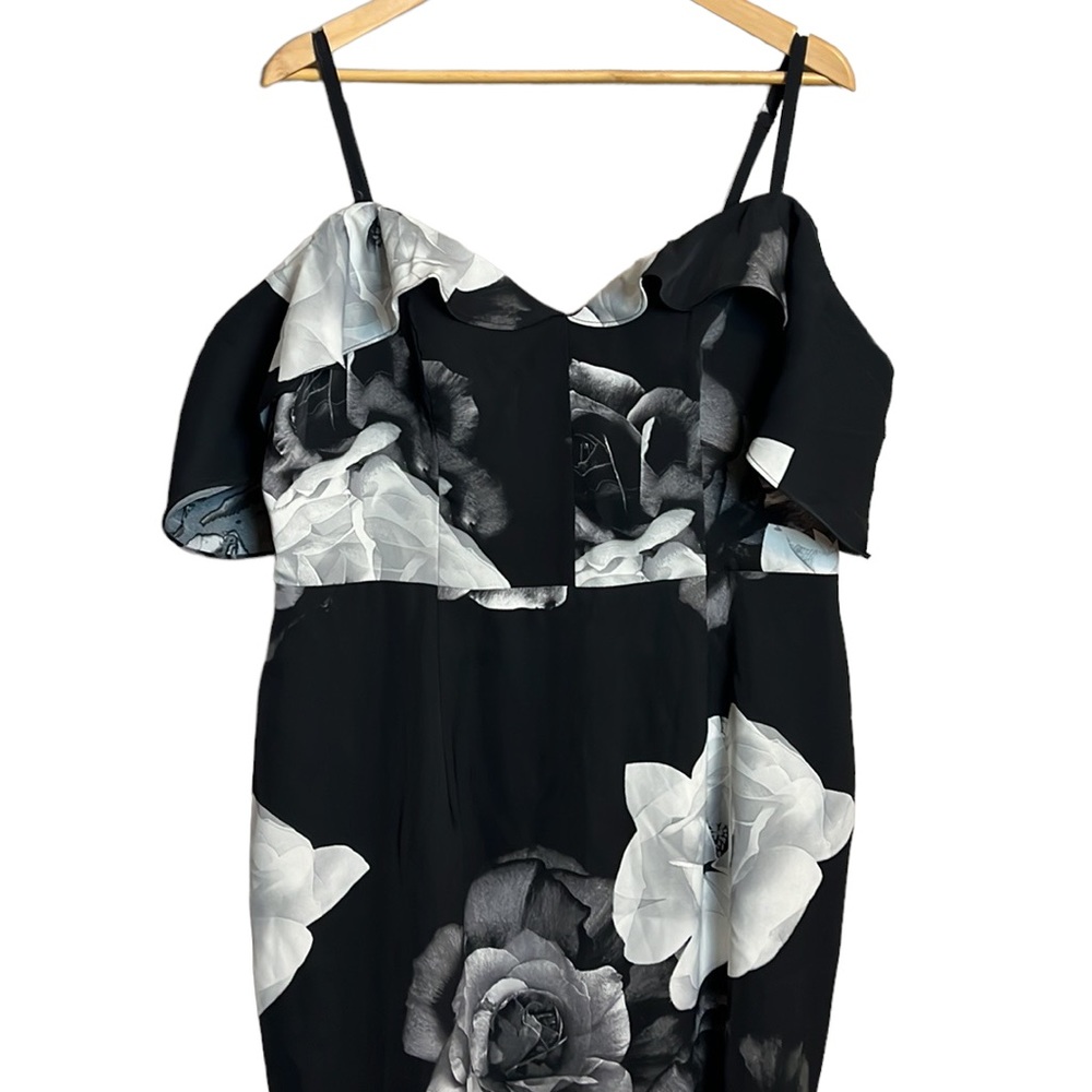 City Chic Rose Shadows Dress XS/14 - Picture 5 of 16